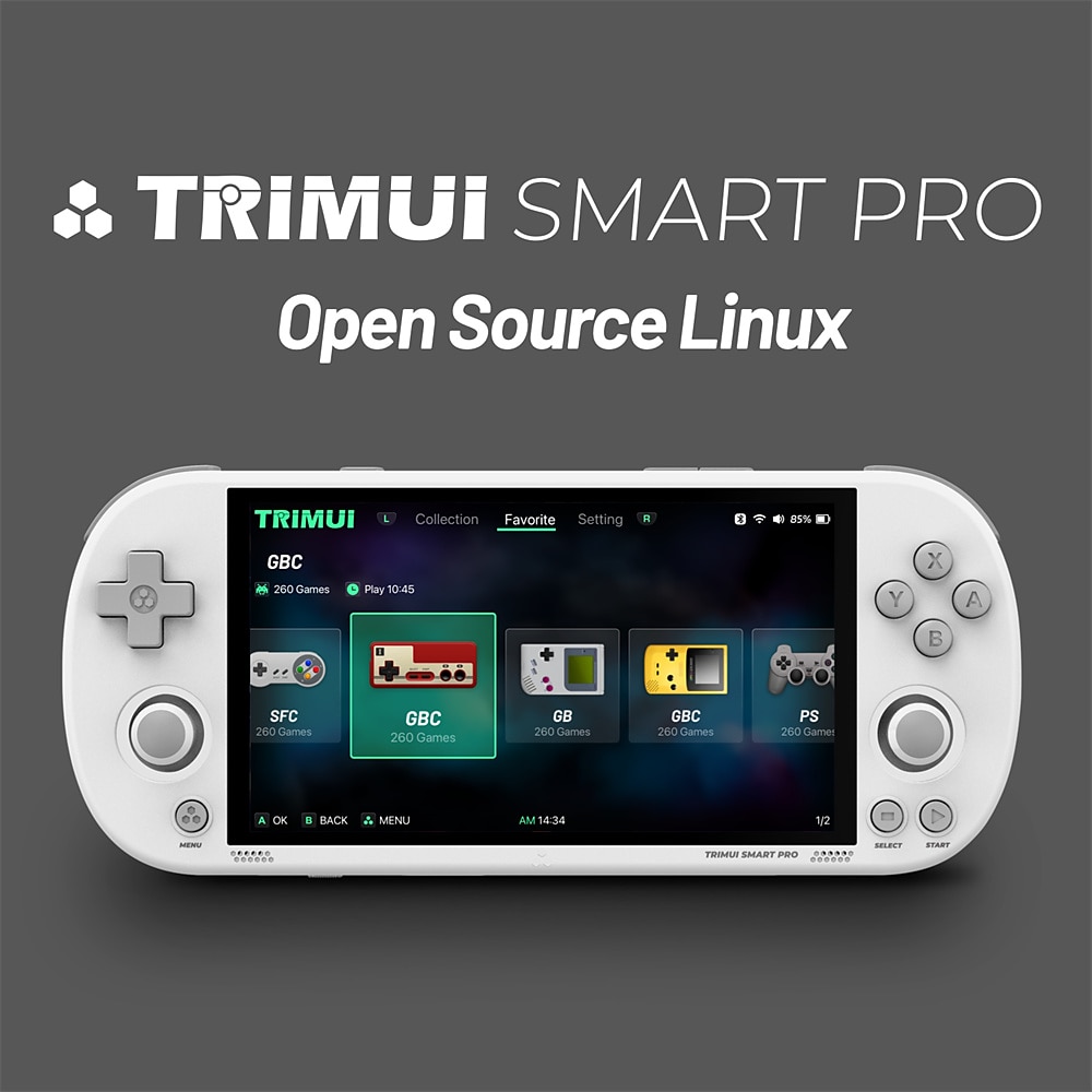 TRIMUI Smart Pro Portable Retro Handheld Game Console 4.96" IPS HD Screen 10000+ Games Double Joystick 26+ Simulators Kids Gift, Christmas Birthday Party Gifts for Friends 2025 - $159.99 –P2