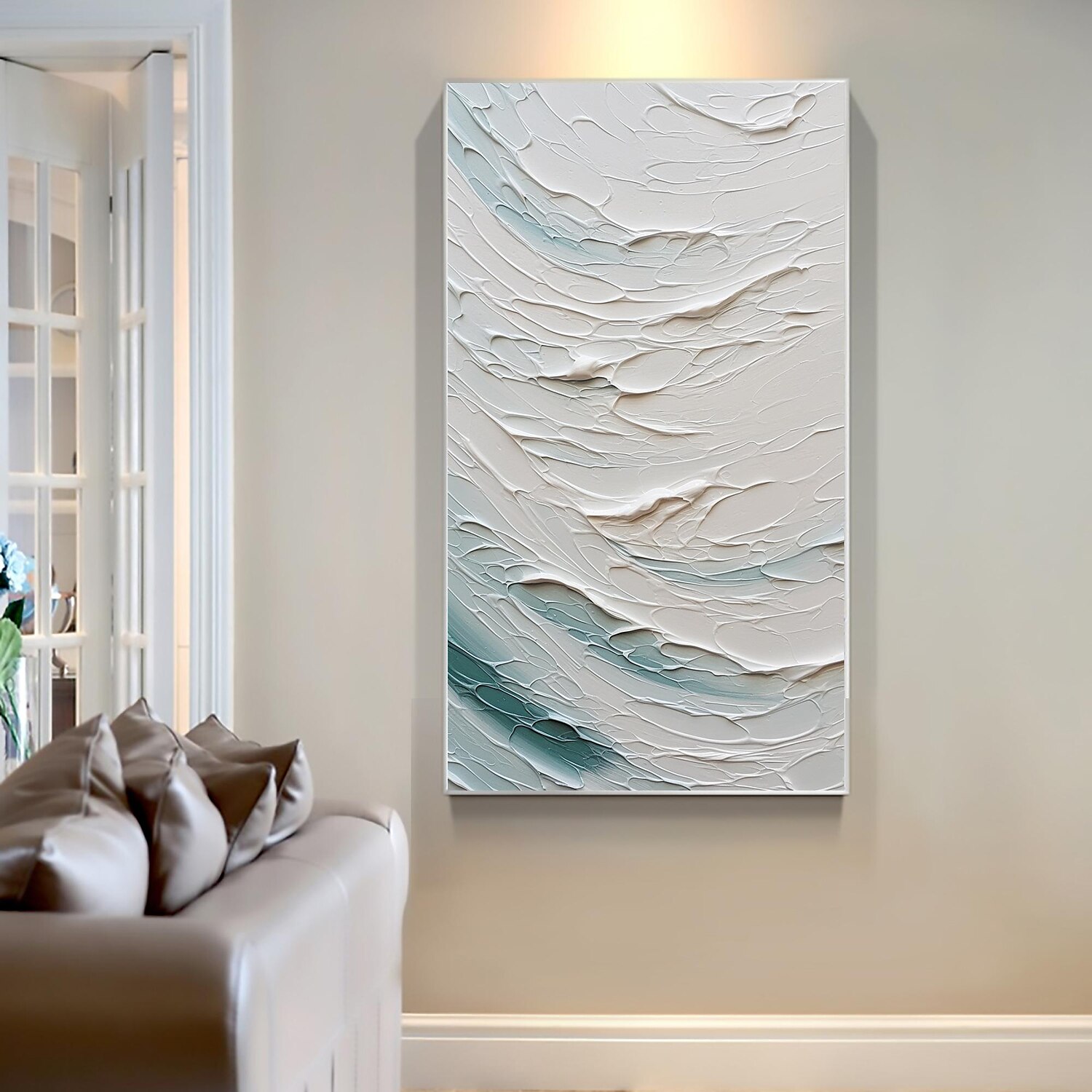 Handmade Oil Painting Canvas Wall Art Decor  Original Abstract Beach in full for Home Decor With Stretched FrameWithout Inner Frame Painting 2025 - €113.99 –P16