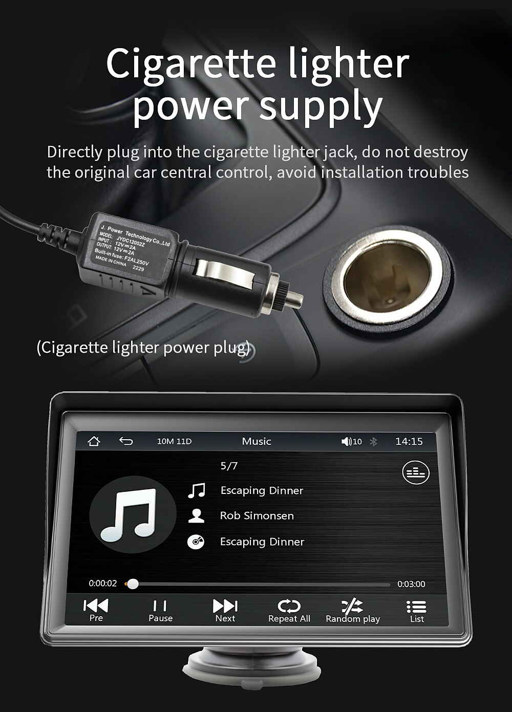 Universal 7-inch Screen Car Radio Multimedia WIFI Video Player Wireless Carplay Screen for Apple or Android 2025 - $131.99 –P11