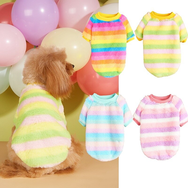 Koirat Kissat College Muoti Vapaa-aika Talvi Lämmin Hengittävä Pehmeä Pestävä Mukava Joulu Halloween Joulu ulko- Rento / arki Koiran vaatteet for Bichon Frise Pomeranian Pienelle lemmikille papillon 2025 - $23.99 –P1