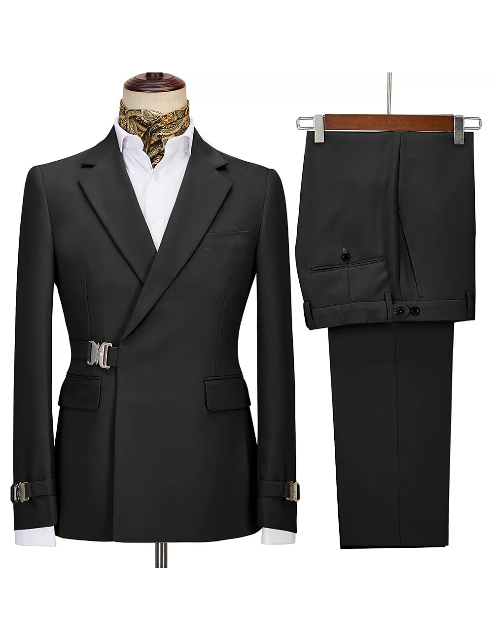 Мужской Смокинги Костюмы Для вечеринок Свадьба Черный Розовый Весна, осень, зима, лето Костюм Острый Лацкан с тупым углом Однотонный Узкий крой Набор из 2 предметов Однобортный с 1 пуговицей 2026 - $122.99 –P9