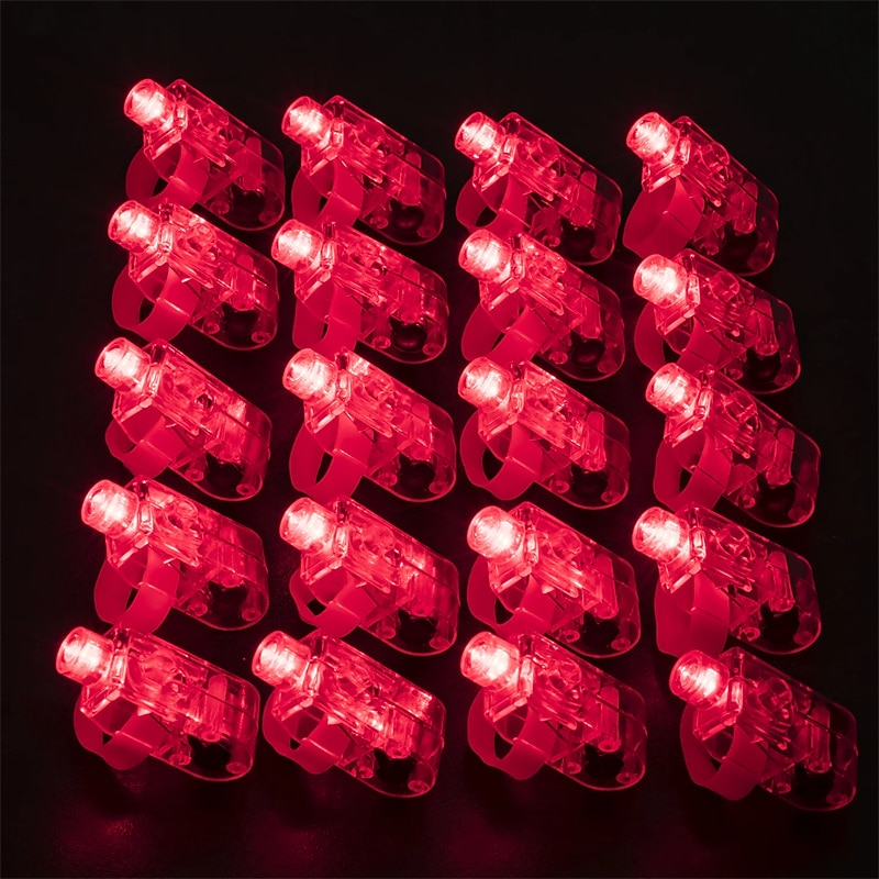 Luci LED per Dita per Bambini Forniture per Feste di Compleanno Giocattoli Laser Rave Assortiti 6 Colori 30/50/60 Pezzi del 2025 a $15.99 –P8