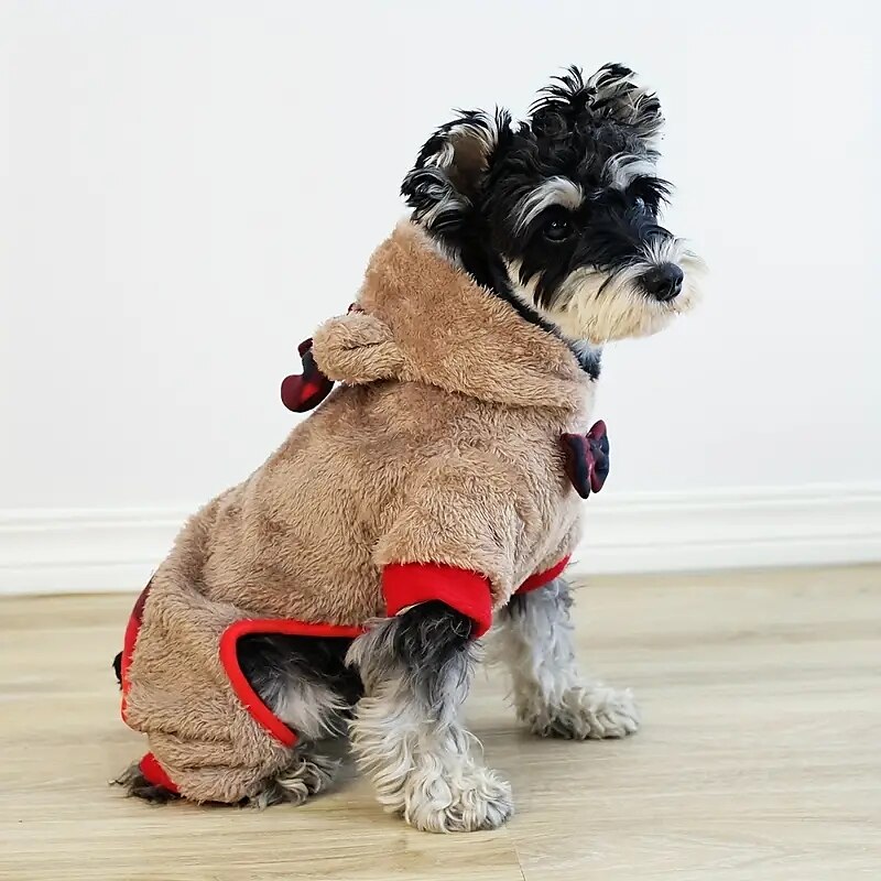 Cachorros Gatos Macacão Fantasia de Natal Roupa de Natal Festa Casual Inverno Quente Respirável Macio Lavável Confortável Natal Ao ar livre Casual / Diário Roupas para cães for Bichon Frise Pomerânia de 2025 por $18.99 –P5