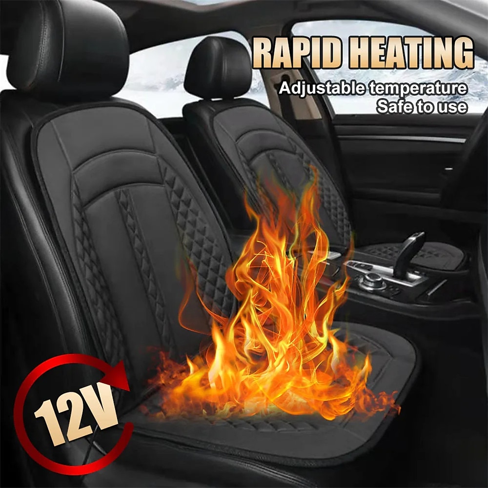 12V Auto Verwarmde Zitkussens Winter Enkele en Dubbele Zitkussen Pad Elektrische Verwarmde Auto Zitkussen Accessoires 2025 - $35.99 –P1
