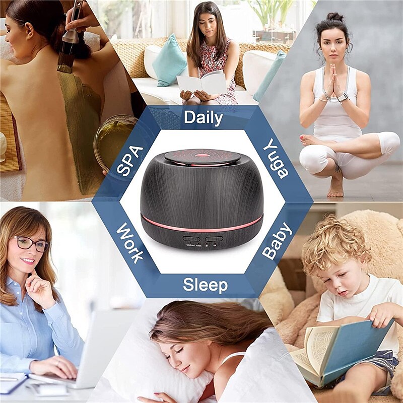 300ML Aroma Essential Oil Diffuser8 Hours Wood Grain Cool Mist Aromatherapy Diffuser with Remote ControlUSB-C Power CableTimer 7 Color Light Changing.Scent Air Humidifier for HomeBedroom 2025 - $28.99 –P7