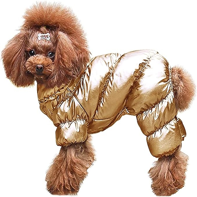 Koirat Kissat Takit Takki Untuvatakit Muoti Juhla Talvi Vedenkestävä Lämmin Hengittävä Pehmeä Pestävä Joulu Halloween Joulu ulko- Rento / arki Koiran vaatteet for Bichon Frise Pomeranian Pienelle 2025 - $20.99 –P7