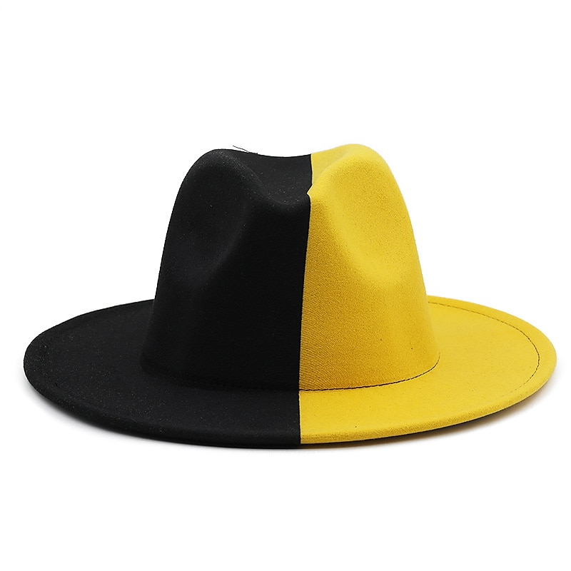 széles karimájú fedora napkalap divat jazz sapka panama sapka férfiaknak női ünnepnapi szuper lábtál vasárnapi buli 2025 - $56.99 –P12