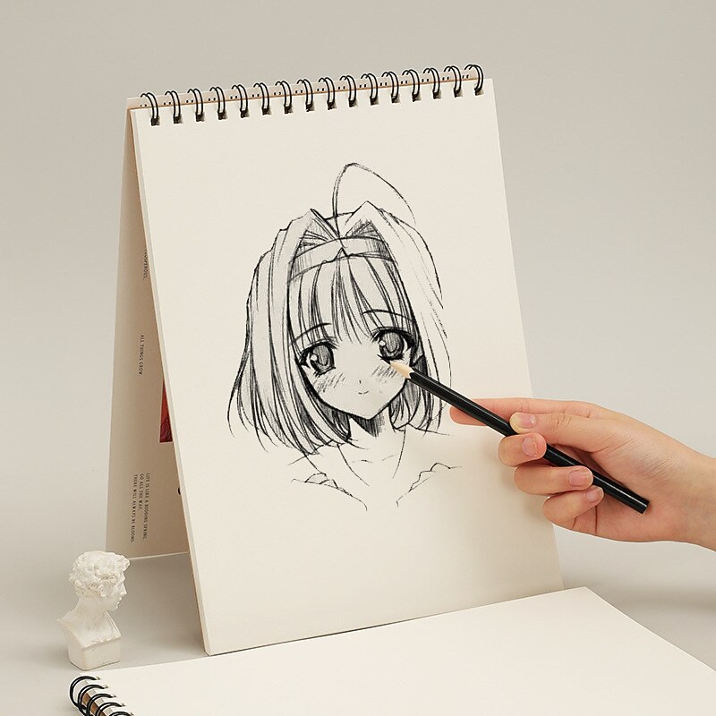 2025年 スケッチブック1冊、アーティストスケッチ描画パッド45枚、a4スケッチパッドアート、学生用木炭アーティスト描画絵画  コレクション – $9.99 –P3