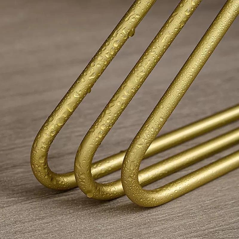 kreativ triangel klädhängare 5 st solida metallgalgar för klädbyxor halsduk torkställning förvaringsställ garderobsorganisator 2025 - $10.99 –P4