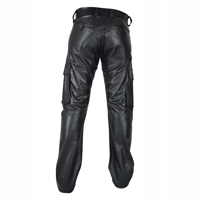 Ανδρικά Παντελόνια Παντελόνι από συνθετικό δέρμα Casual παντελόνι Τσέπη Σκέτο Άνεση Moale ΕΞΩΤΕΡΙΚΟΥ ΧΩΡΟΥ Καθημερινά Εξόδου Μοντέρνα Καθημερινό Μαύρο 2026 - $37.99 –P3