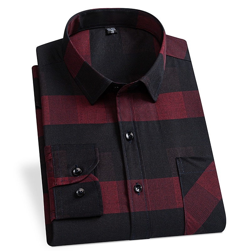Herren Kariert / Gestreift / Zickzack / Rund Quinceañera & Der 16te Geburtstag Geschäftskleidung Hellgelb Schwarz Rot Blau Langarm Umlegekragen Ganzjahres Bekleidung Schnalle 2025 - $31.99 –P5