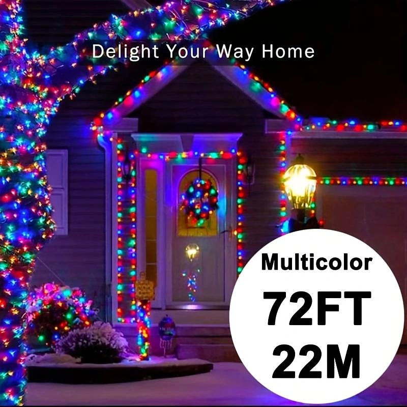 2025年 5メートル 10メートル 20メートル クリスマスストリングライト 50/100/200/300 LED 温白色 クールホワイト マルチカラー 銅線ライト ソーラー駆動 クリスマスの飾り ソーラー駆動  コレクション – $11.49 –P12