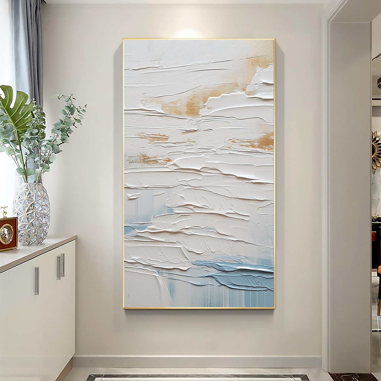 Handmade Oil Painting Canvas Wall Art Decor  Original Abstract Beach in full for Home Decor With Stretched FrameWithout Inner Frame Painting 2025 - €113.99 –P4