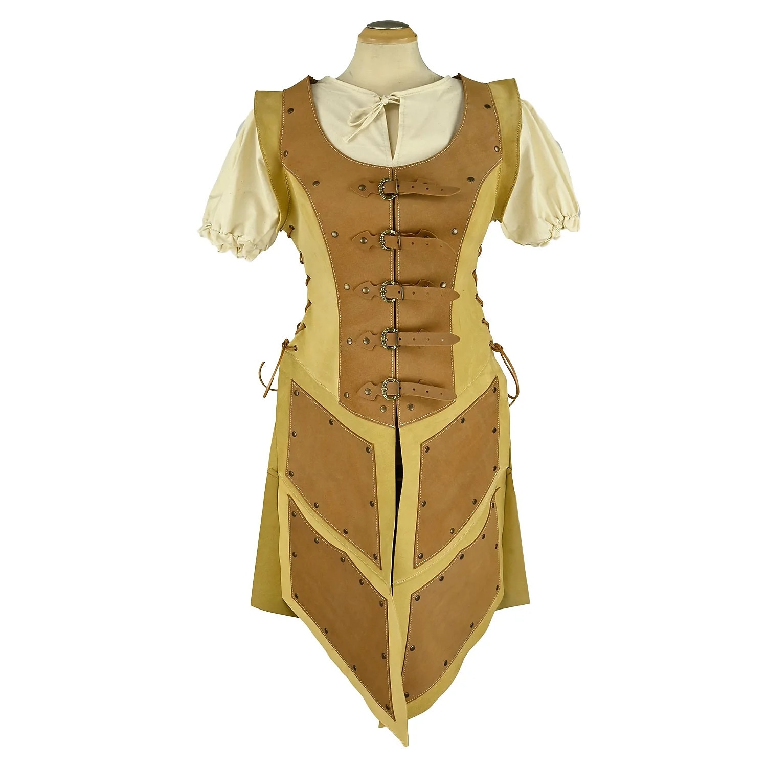 Retro Středověké Renesanční Šaty Zbraně a výzbroj Hrudník Válečník Viking Shieldmaiden Maškarní kostým Dámské Viking Fantazie předvečer Všech svatých Karneval LARP Dospělé Šaty 2026 - $67.99 –P13