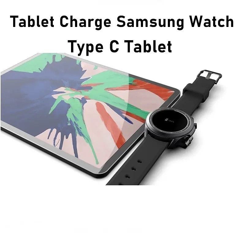 Беспроводное зарядное устройство 2 в 1 для Samsung Galaxy Watch 5 pro 4 3 active 2 1 Classic, кабель быстрой зарядки, док-станция, портативное зарядное устройство USB типа C 2025 - $22.99 –P1