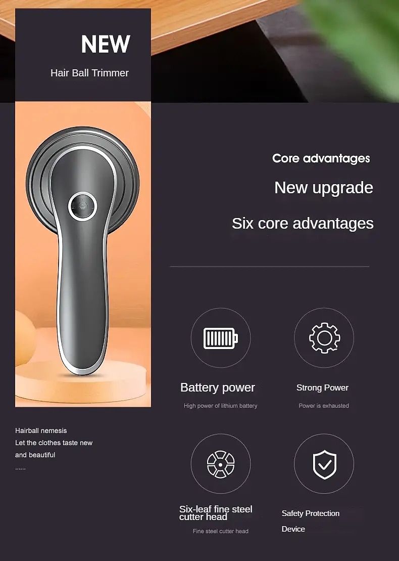 oplaadbare stof scheerapparaat usb powered lint scheerapparaat trui defuzzer verwijder fuzz lint ballen pillen bobbels van kleding meubels tapijt bank 2025 - $22.99 –P2