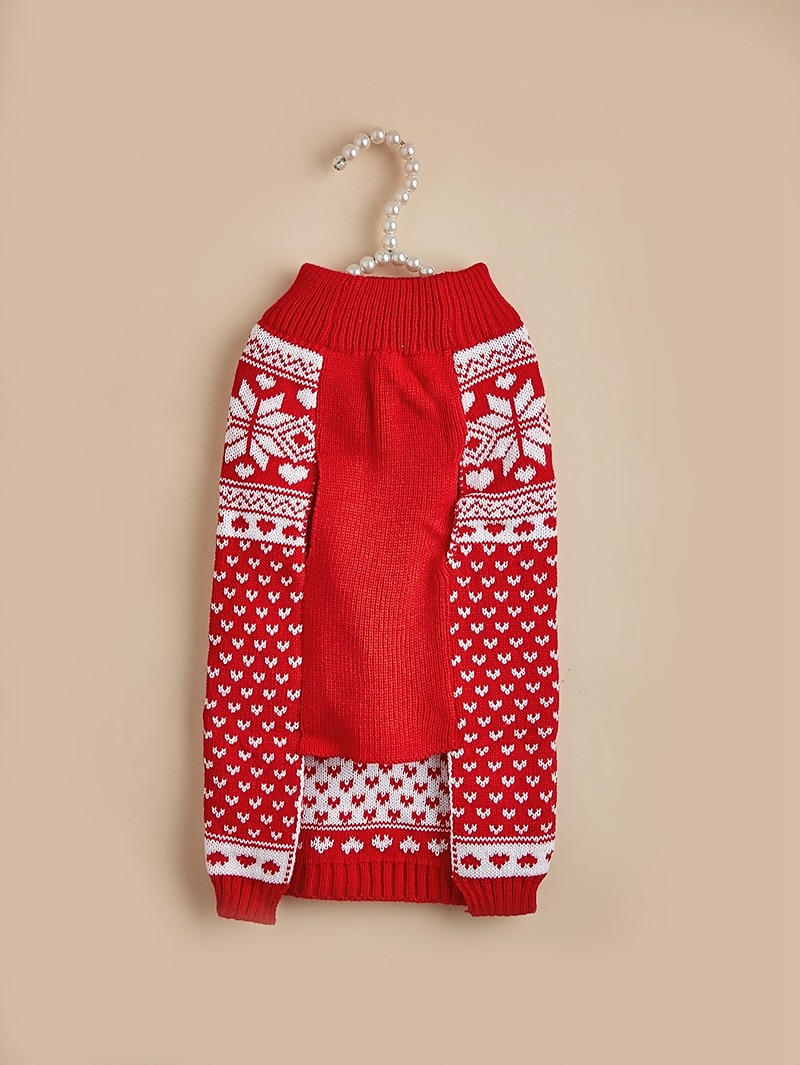 Câini Pisici Pulovere Jumper Petrecere Casual Iarnă Respirabil Απαλό Lavabil Comfortabil Crăciun În aer liber Casul / Zilnic Îmbrăcăminte pentru câini for Bichon Frise Pomeran un Animalut Fluture 2025 - $18.99 –P12