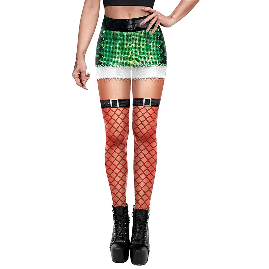 Weihnachtsmann Leggins Jogginghosen Damen Weihnachten Heiligabend Weihnachten Erwachsene Weihnachten Silvester Hosen 2025 - $17.49 –P2
