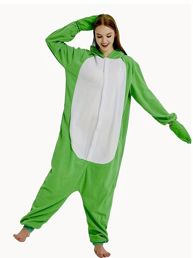 Adulți Animal Haine de noapte Pijama Întreagă Costumul Onesie Costum de carnaval Broască Animal Pijama Întreagă Pijamale Kigurumi Pijamale Costum amuzant Pentru Bărbați Pentru femei Carnaval Desen 2025 - $30.99 -P5