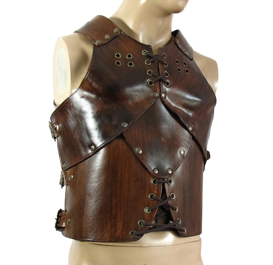 Retro Antiguo Medieval Renacimiento Armas y Armaduras Armadura de Hombro Guardia de pecho Guerrero Caballero Vikingo Disfraz Unisexo Vikingo Víspera de Todos los Santos Carnaval Rendimiento LARP 2026 - $79.99 –P6