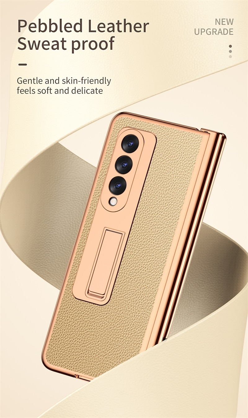 Phone Case For Samsung Galaxy Z Fold 5 Z Fold 4 Z Fold 3 Z Fold 2 Kickstand Shockproof PU Leather 2025 - $51.99 –P7