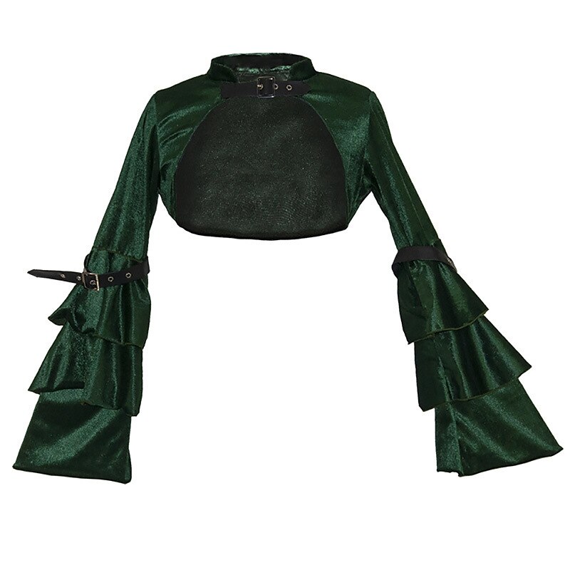 Punk e gótico Steampunk Capa Mulheres Fantasia Steampunk Dia Das Bruxas Carnaval Adulto Blusa Todas as Estações de 2025 por $36.99 –P6