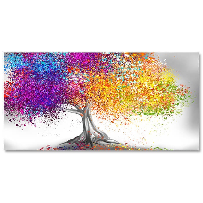 Pintura a óleo abstrata colorida da árvore da vida, arte de parede, tela pintada à mão, imagens de arte de parede para sala de estar, decoração de casa, sem moldura de 2026 por $168.99 –P15