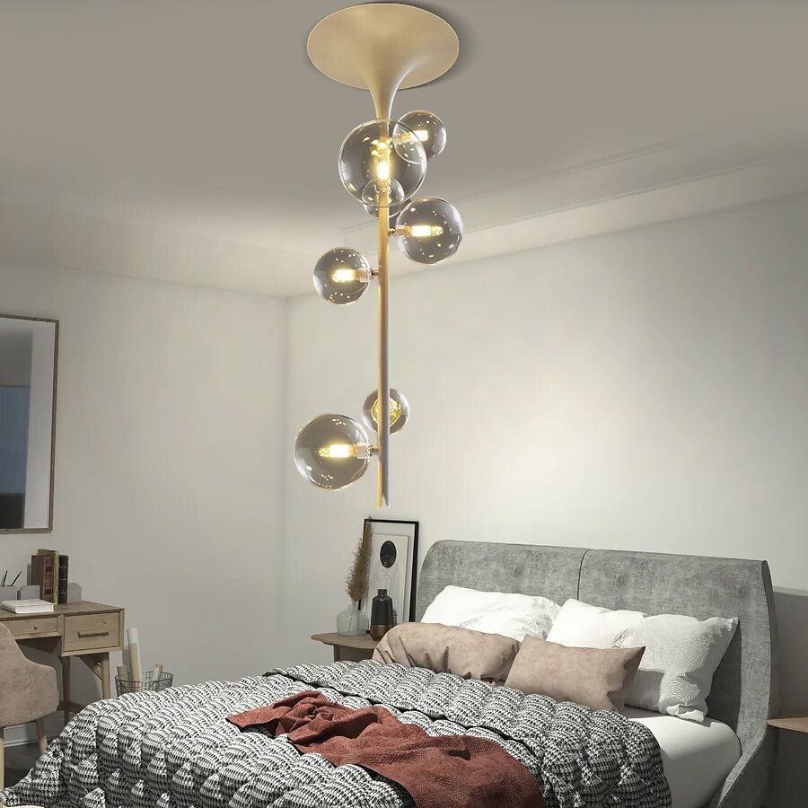 LED Chandeliers 6/7/10 Heads Cluster Globle Design Balloon Design Chandeliers for Dining Room Bedroom Pendant Lamps 110-240V 2025 - $498.69 –P12