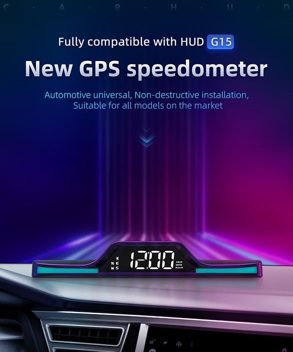 New Digital LED Speedometer Universal GPS/Beidou Car HUD Head Up Display Overspeed Alarm Free Switching of 5 Breathing Lights 2025 - $75.99 –P11