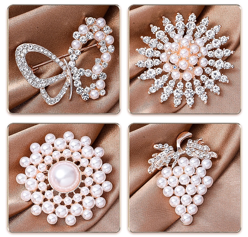 Elegante Retro Vintage Anos 50 Broche O Grande Gatsby Convidado do casamento Fantasia Mulheres Casamento Convidado do casamento Recepção de Casamento Adulto Broche de 2026 por $15.99 –P4