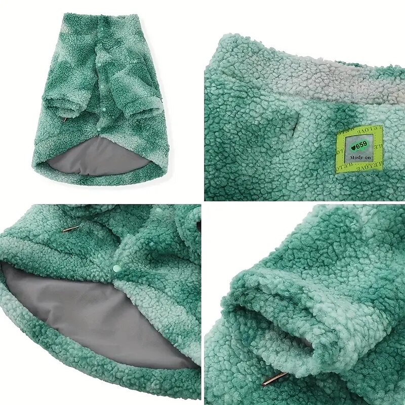 Hund Katt Kappor Jakke Mode party Vinter Varm Andningsfunktion Mjuk Tvättbar Bekväm Jul Halloween Utomhus Ledigt / vardag Hundkläder for Hes Labrador alaskan malamute golden retriever Corgi 2025 - $23.99 –P5