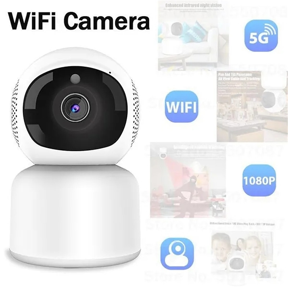 Wireless Surveillance Camera 5G Wifi 1080P Tracking Audio Video Night Vision IP Camera Indoor Security Protection Monitor Wifi Camera 2025 - $49.99 –P3