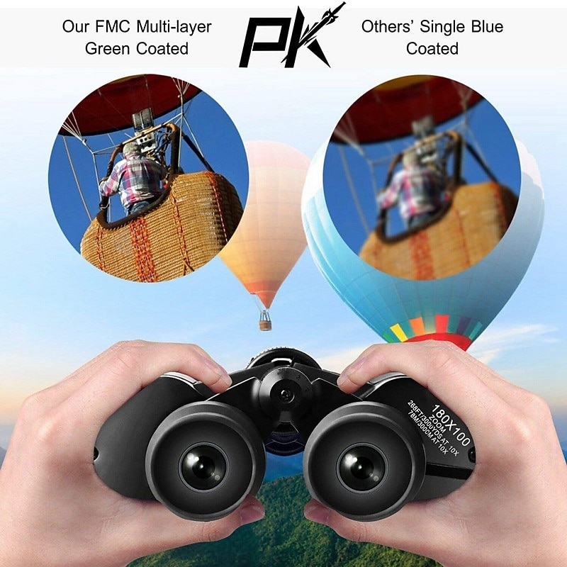 180x100 HD Extra-long Distance Binoculars Low-light Night Vision Zoom Binoculars for Hunting Hiking Birdwatching Gifts 2026 - $62.99 –P5