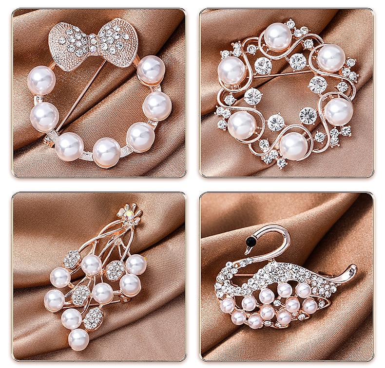 Elegante Retro Vintage Anos 50 Broche O Grande Gatsby Convidado do casamento Fantasia Mulheres Casamento Convidado do casamento Recepção de Casamento Adulto Broche de 2026 por $15.99 –P3