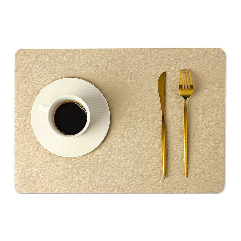 vinyl dekkematte vanntett pu lær varmebestandig spisebord bord bord plate matte juledekor høst kjøkken bord matter innendørs utendørs 2025 - $7.99 –P6