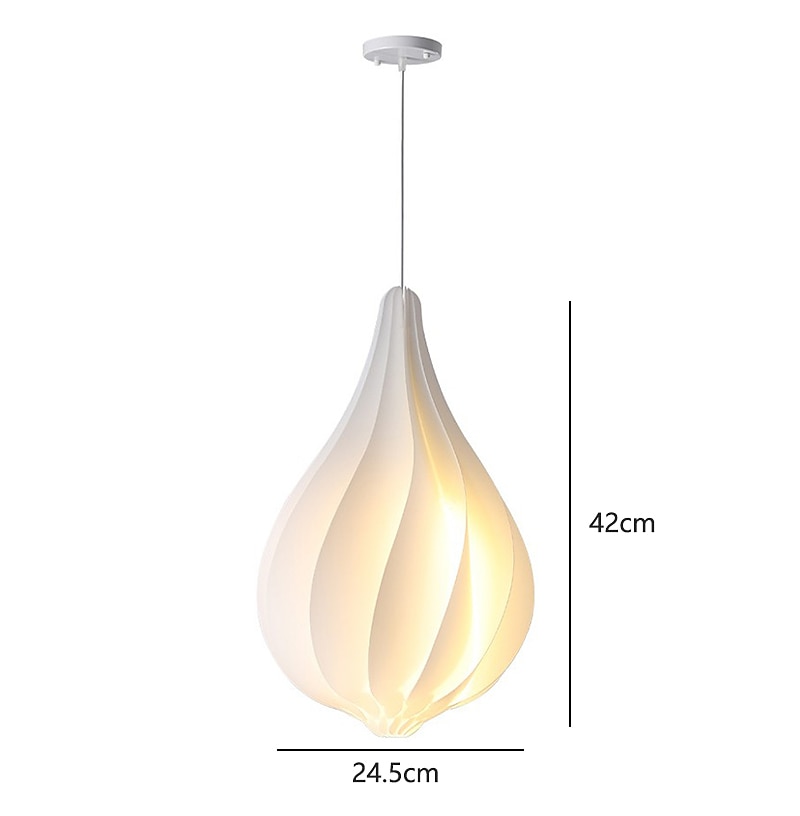 lampada a sospensione a forma di bocciolo danese paralume in acrilico lampada a sospensione lunghezza 20*35 cm/25*42 cm altezza pendente a led può essere utilizzato per cucina isola camera da letto del 2025 a $205.99 –P8