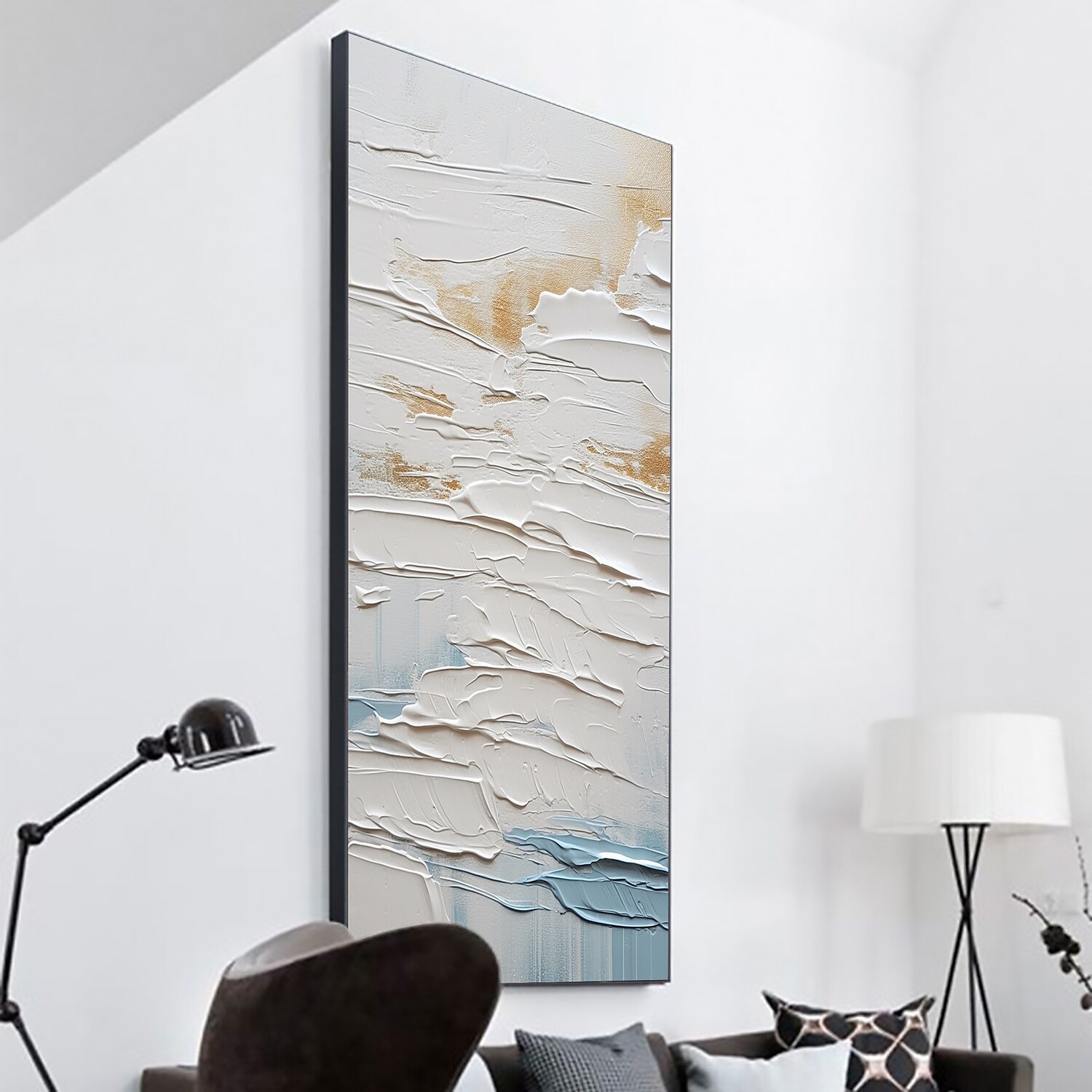 Handmade Oil Painting Canvas Wall Art Decor  Original Abstract Beach in full for Home Decor With Stretched FrameWithout Inner Frame Painting 2025 - €113.99 –P2