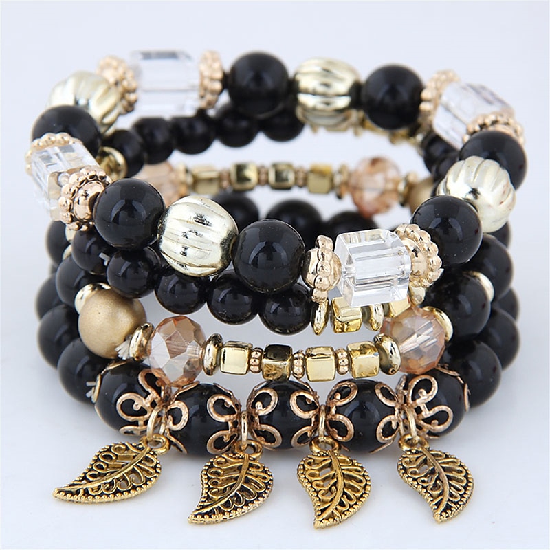 Pentru femei Brățări cu Mărgele Extravagant Modă Nuntă Zi de Naștere Elegant Personalizat Aliaj Bijuterii brățară Negru / Alb / Roz Îmbujorat Pentru Petrecere / Seară Cadou Gril pe Kamado  2025 - $11.99 –P3