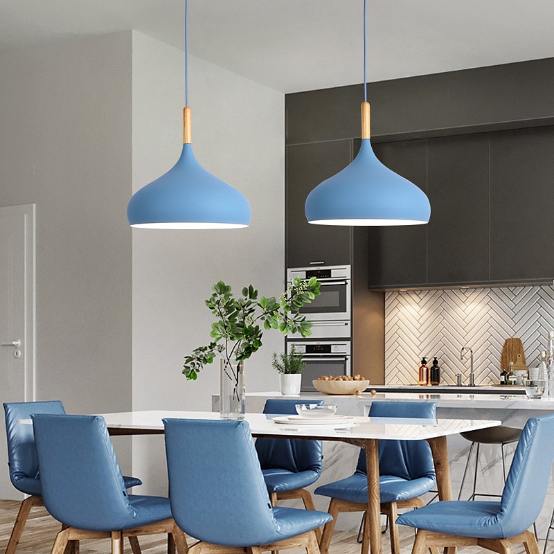 Nordic Macaron Ceiling Light Dining Room Pendant Light Vintage Style Matte Iron Art Home Chandelier Easy to Install Corridor Lighting Lamp Fixture for Bar,Kitchen,Restaurants 110-240V 2025 - GBP £69 –P5