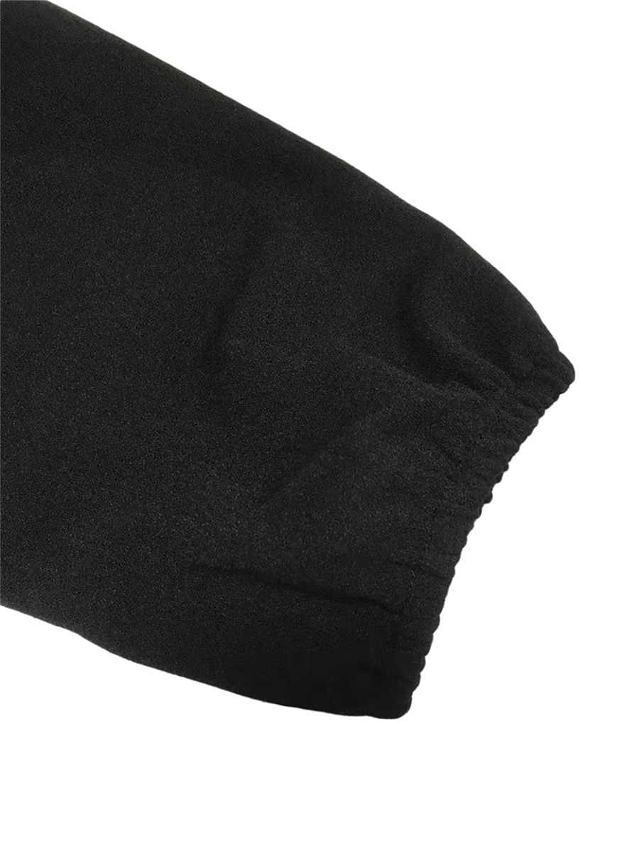 Női Szabályos Jumpsuitek Elegáns Tömör szín Hosszú ujj Terített nyak Fűzős Magas derék Munka Utca Normál Fekete Sárgabarack Ősz 2025 - GBP £41.54 –P10