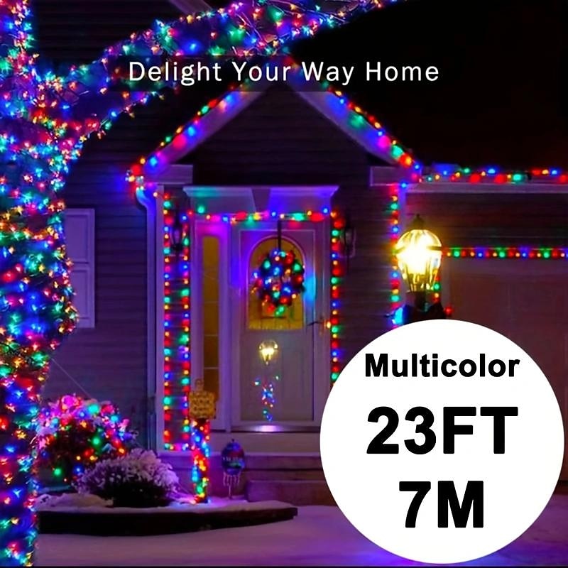 2025年 5メートル 10メートル 20メートル クリスマスストリングライト 50/100/200/300 LED 温白色 クールホワイト マルチカラー 銅線ライト ソーラー駆動 クリスマスの飾り ソーラー駆動  コレクション – $11.49 –P14