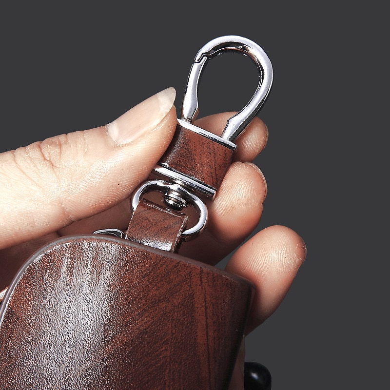 Γνήσιο δέρμα premium θήκη κλειδιού αυτοκινήτου - προστατευτικό για μπρελόκ και μπρελόκ με τσάντα με φερμουάρ για αξεσουάρ αυτοκινήτου 2025 - $10.99 –P2