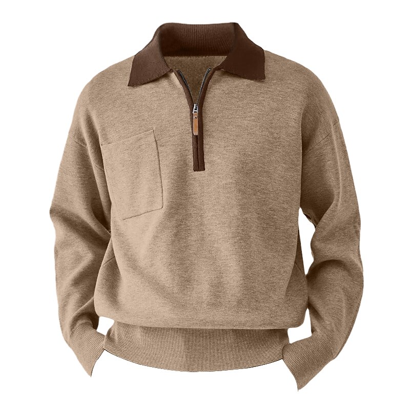 Per uomo Pullover Maglione Maglioni con zip a un quarto Maglione lavorato a maglia A coste Maglia Standard Lavorato a maglia Fossa Liscio Bavero Tenere al caldo Contemporaneo moderno Da tutti i del 2025 a $33.99 –P5