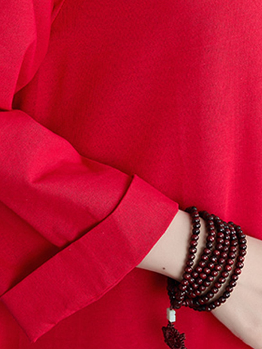 Damen Langes Kleid Maxikleid Leinen-inspirierte Kleider Weißes Kleid Freizeitkleid Winterkleid Streetwear Urlaub Straße Lässiger Schnitt Langarm Rundhalsausschnitt Schwarz Weiß Rote Blau Herbst Winter 2025 - $26.99 –P13