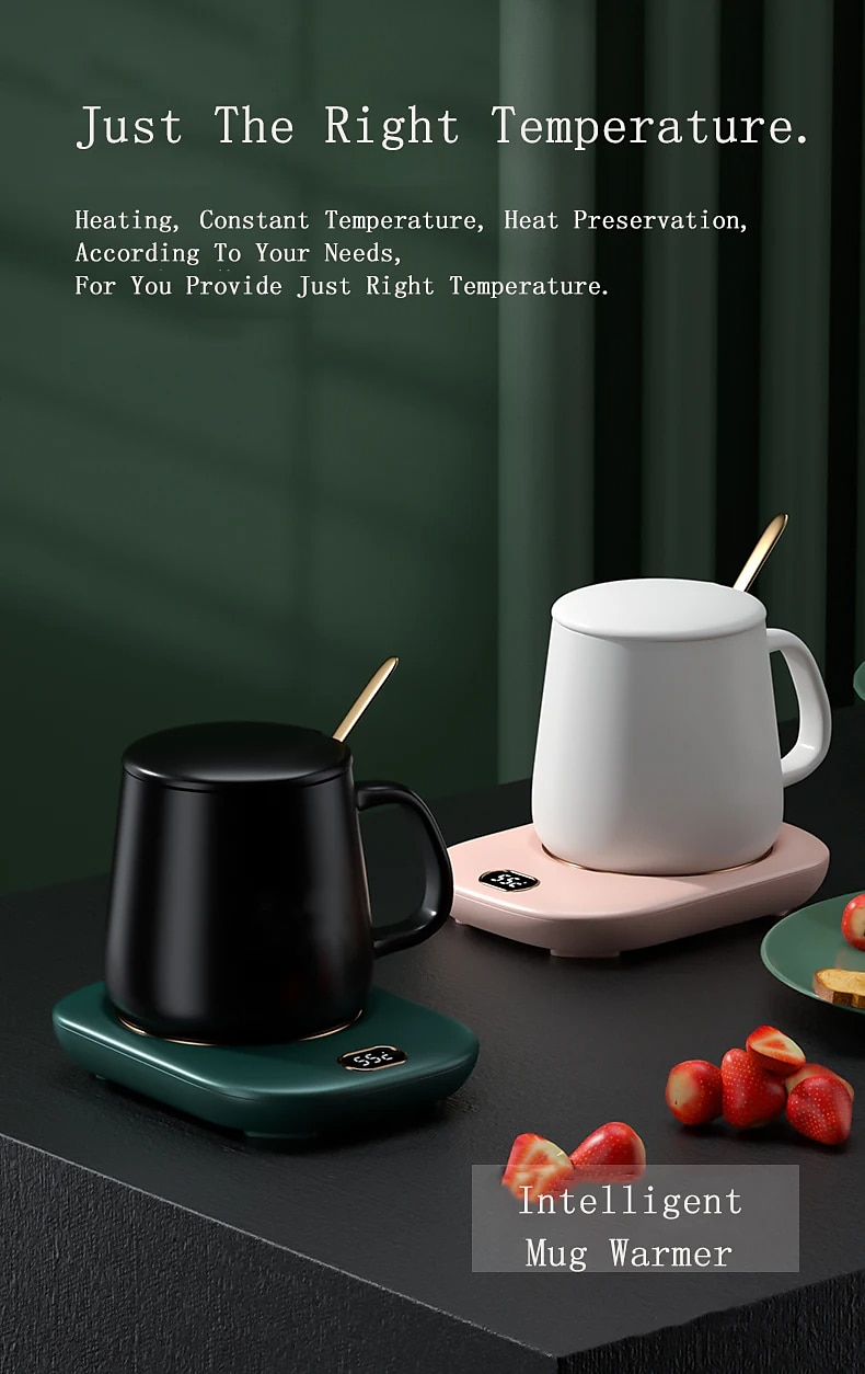 Electric Coffee Mug Heater for Desk Auto Shut off USB Tea Milk Beverage Cup Heater Heating Plate for Office Home 3 Temperature Setting 2025 - $25.99 –P2