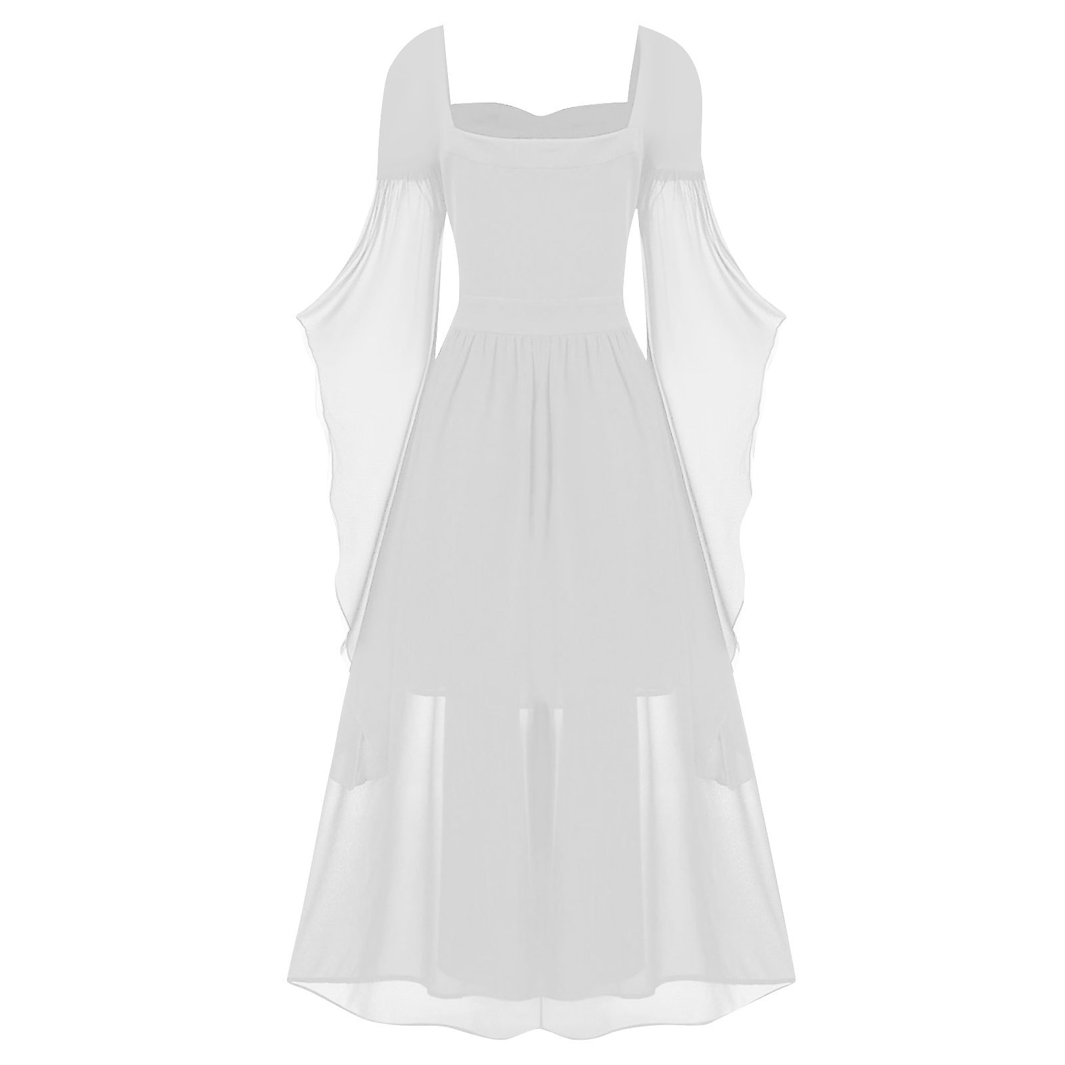 Retro Vintage Punk & Gothic Mittelalterlich Kleid Hexe Damen Fantasie Steampunk Walpurgisnacht Alltagstauglich Erwachsene Kleid Frühling & Sommer 2025 - $30.99 –P9