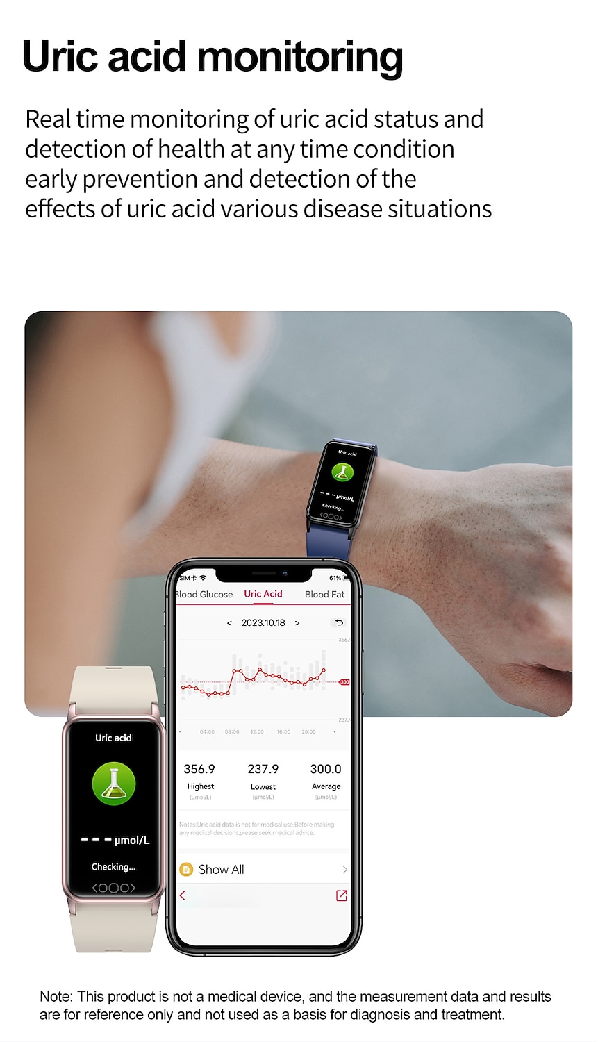 iMosi TK71Pro Slimme horloge 1.47 inch(es) Smart horloge Bluetooth Temperatuurbewaking Stappenteller Gespreksherinnering Compatibel met: Android iOS Dames Heren Waterbestendig Mediabediening 2025 - $36.99 –P9