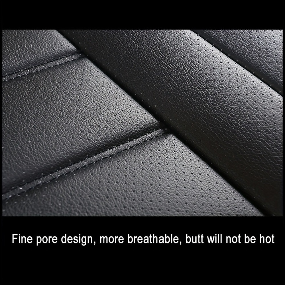 Luxury Car Seat Protection Single Seat Fully Surrounded Breathable PU Leather Car Seat Cover For Most Sedan SUV Universal All Seasons 2026 - $29.99 –P6