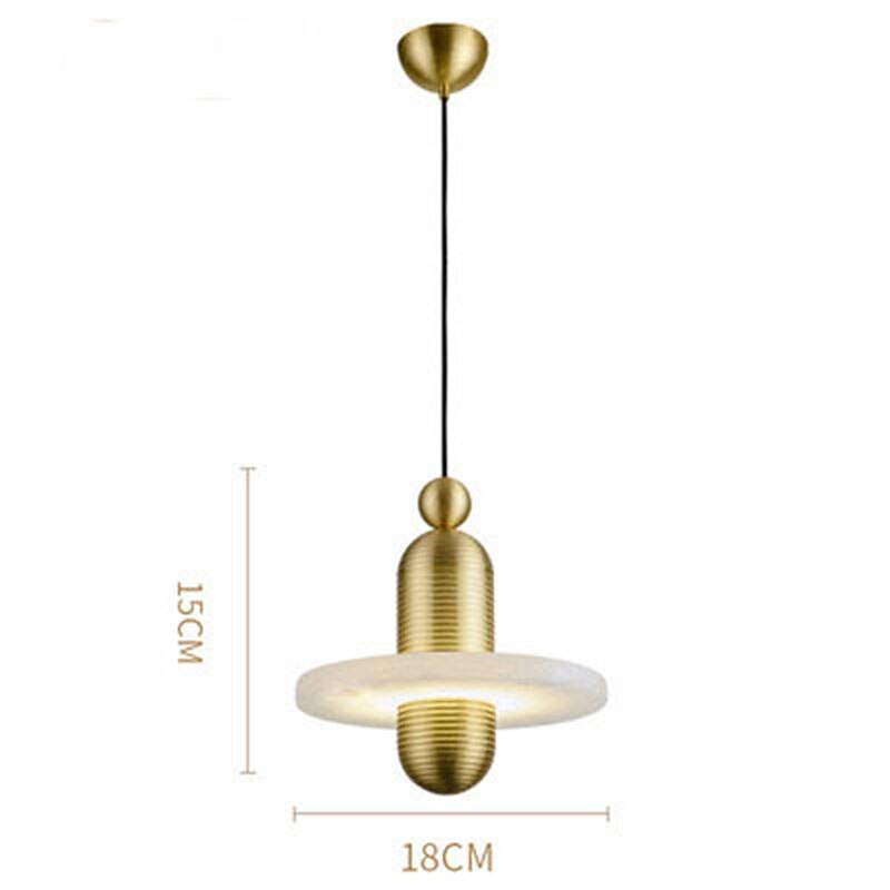 2-Light 18 cm Σχεδίαση φανάρι Κρεμαστά Φωτιστικά Μέταλλο Μάρμαρο Γαλβανισμένο Μοντέρνα 110-120 V 220-240 V 2026 - $279.99 –P5