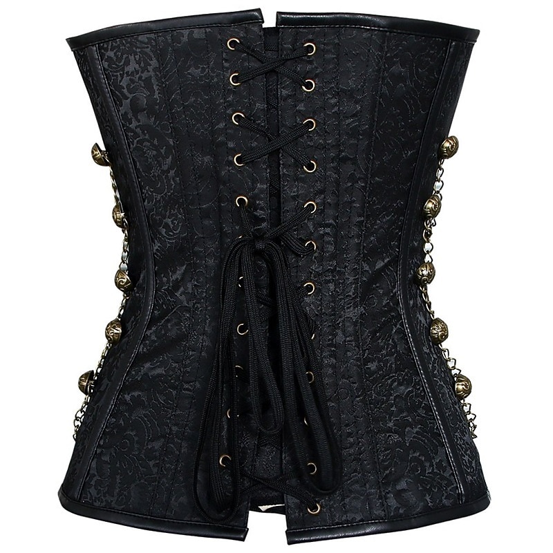 Punk és gótika Steampunk Félmelles fűző Szerepjáték külföldi Extra méret Egyszínű Jelmez Női Fantasy Steampunk Mindszentek napja Farsang Felnőttek Nadrágok Fűző 2025 - $54.99 –P5